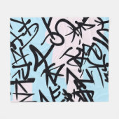 Couverture Polaire Graffiti moderne (Devant (Horizontal))