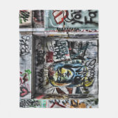 Couverture Polaire Graffiti Moderne Cool urbain Art de rue (Devant)
