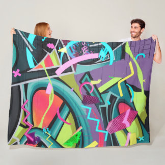 Couverture Polaire Graffiti urbain01
