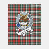 Couverture Polaire Graham Clan Badge Tartan Plaid (Devant)