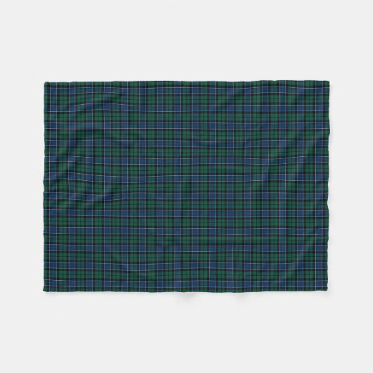 Couverture Polaire Graham Clan Bleu, vert et tartare noir (Devant (Horizontal))