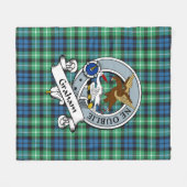 Couverture Polaire Graham De Montrose Ancien Clan Badge Tartan Plaid (Devant (Horizontal))