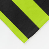 Couverture Polaire Graines et torrents - Lime vert et noir (Coin)