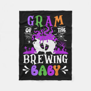 Couverture Polaire Gram de la future grand-mère de bébé à Halloween