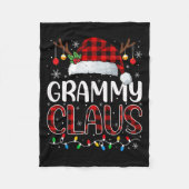 Couverture Polaire Grammy Claus Christmas Lights Pajama Family Matchi (Devant)