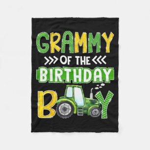 Couverture Polaire Grammy du garçon d'anniversaire Tracteurs Camions