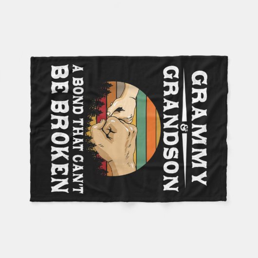 Couverture Polaire Grammy et Grandson une obligation qui ne peut pas (Devant (Horizontal))