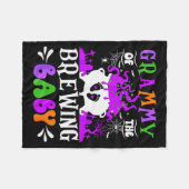 Couverture Polaire Grammy Of The Brewing Baby Grandma To Be Halloween (Devant (Horizontal))