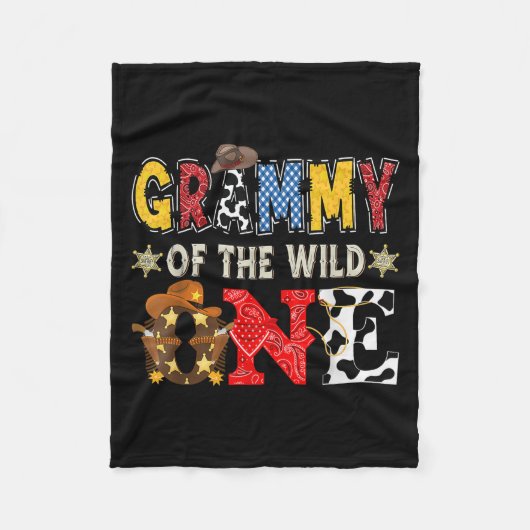 Couverture Polaire Grammy Of The Wild Un 1er anniversaire Boy Western (Devant)