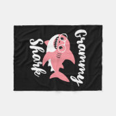 Couverture Polaire Grammy Shark Mother's Day Grandma Funny  (Devant (Horizontal))