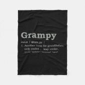 Couverture Polaire Grampy Design_ Funny Definition  (Devant)
