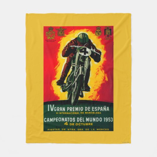 Couverture Polaire Gran Premio de Espana Vintage PosterEurope (Devant)