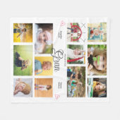 Couverture Polaire Gran We Love You Personalized Hearts Modern (Devant (Horizontal))