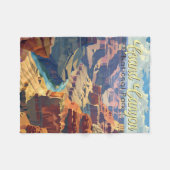 Couverture Polaire Grand Canyon National Park Illustration Travel Art (Devant (Horizontal))