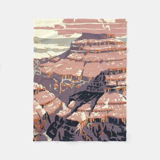 Couverture Polaire Grand Canyon Western Graphic Art American (Devant)