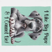 Couverture Polaire Grand Chiot Dane (Devant (Horizontal))