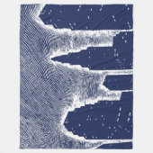 Couverture Polaire Grand City Night Lights cityscape skyline (Devant)