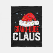 Couverture Polaire Grand Dude Claus Funny Family Matching Grandpa Chr (Devant)