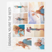 Couverture Polaire Grand-enfant Grand-père Vous êtes le meilleur 7 ph (Devant)