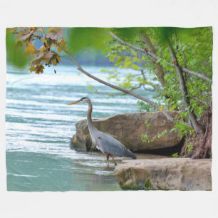 Couverture Polaire Grand héron bleu