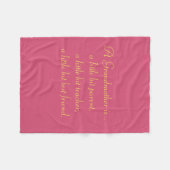 Couverture Polaire Grand-maman (Devant (Horizontal))