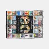 Couverture Polaire Grand-mère 80e anniversaire Modèle photo (Devant (Horizontal))