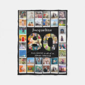 Couverture Polaire Grand-mère 80e anniversaire Modèle photo (Devant)