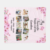 Couverture Polaire Grand-mère avec petits-enfants Nom et photos | Fle (Devant (Horizontal))