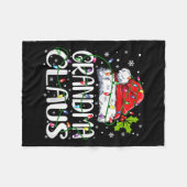 Couverture Polaire Grand-mère Claus Noël Père Noël Matching Famille N (Devant (Horizontal))