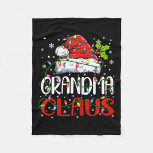 Couverture Polaire Grand-mère Claus Noël Père Noël Matching Famille N