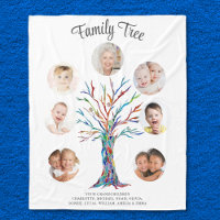 Grand-mère customisée Photo famille arbre de conse