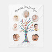 Couverture Polaire Grand-mère customisée We Love You Photo Keepsaké (Devant)