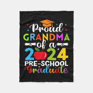 Couverture Polaire Grand-Mère De 2024 Diplôme Préscolaire