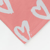 Couverture Polaire Grand-mère de l'amour du coeur personnalisé (Coin)