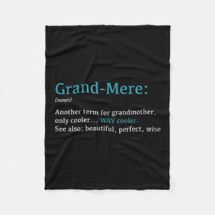 Couverture Polaire Grand-mère_ Définition amusante Nom - Autre terme