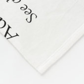 Couverture Polaire Grand-mère Définition Black and White Modern Fun (Coin)