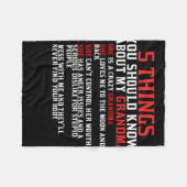 Couverture Polaire Grand-mère et petits-enfants (Devant (Horizontal))