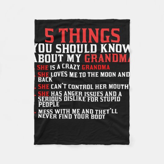 Couverture Polaire Grand-mère et petits-enfants (Devant)