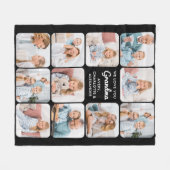 Couverture Polaire Grand-mère moderne Aimez-vous Personnalisé 11 Phot (Devant (Horizontal))