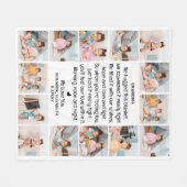 Couverture Polaire Grand-mère moderne personnalisé multiphoto grands- (Devant (Horizontal))