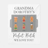 Couverture Polaire Grand-mère, petits-enfants, amour (Devant)