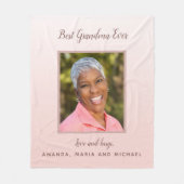 Couverture Polaire Grand-mère rose photo (Devant)