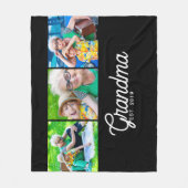Couverture Polaire Grand-mère Script Black 3 Photo (Devant)
