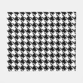 Couverture Polaire Grand Motif classique de Houndstooth (Devant (Horizontal))