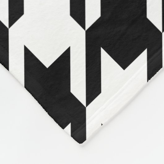 Couverture Polaire Grand Motif classique de Houndstooth (Coin)