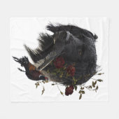 Couverture Polaire Grand Munsterlander avec faisan (Devant (Horizontal))