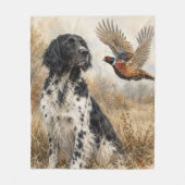 Couverture Polaire Grand Münsterländer avec Faisan (Devant)