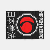 Couverture Polaire Grand Nippon Kempo Design Japon Shorinji Karate (Devant (Horizontal))