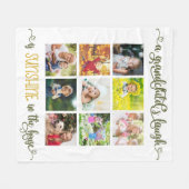 Couverture Polaire Grand-parent Photo Collage Grandchilds Laugh Citat (Devant (Horizontal))