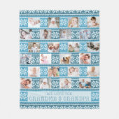Couverture Polaire Grand-parents 24 Photo Nordic Snowflake Sweater (Devant)